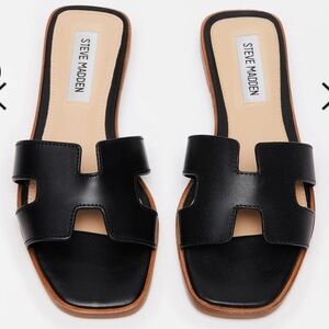 Steve Madden HADYN BLACK LEATHER